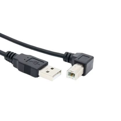 USB 2.0 a Male to USB B Male Type B BM up & down & Left & Right Angle Printer Scanner 90 Degree Cable BM Angled Cable 0.3M-1.5M